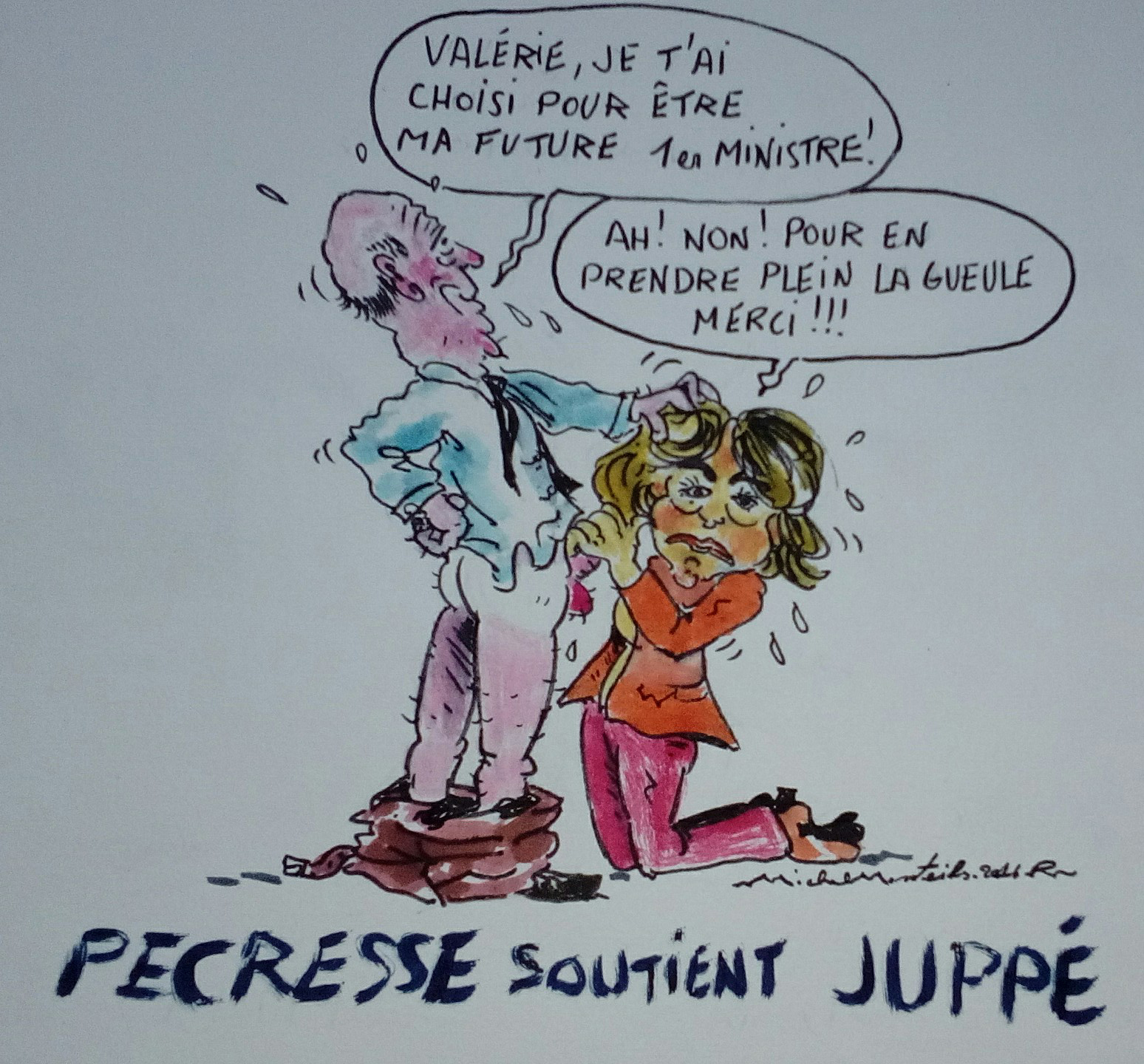 JUPPE PECRESSE d'accord sur le prix du ralliement paiement nature