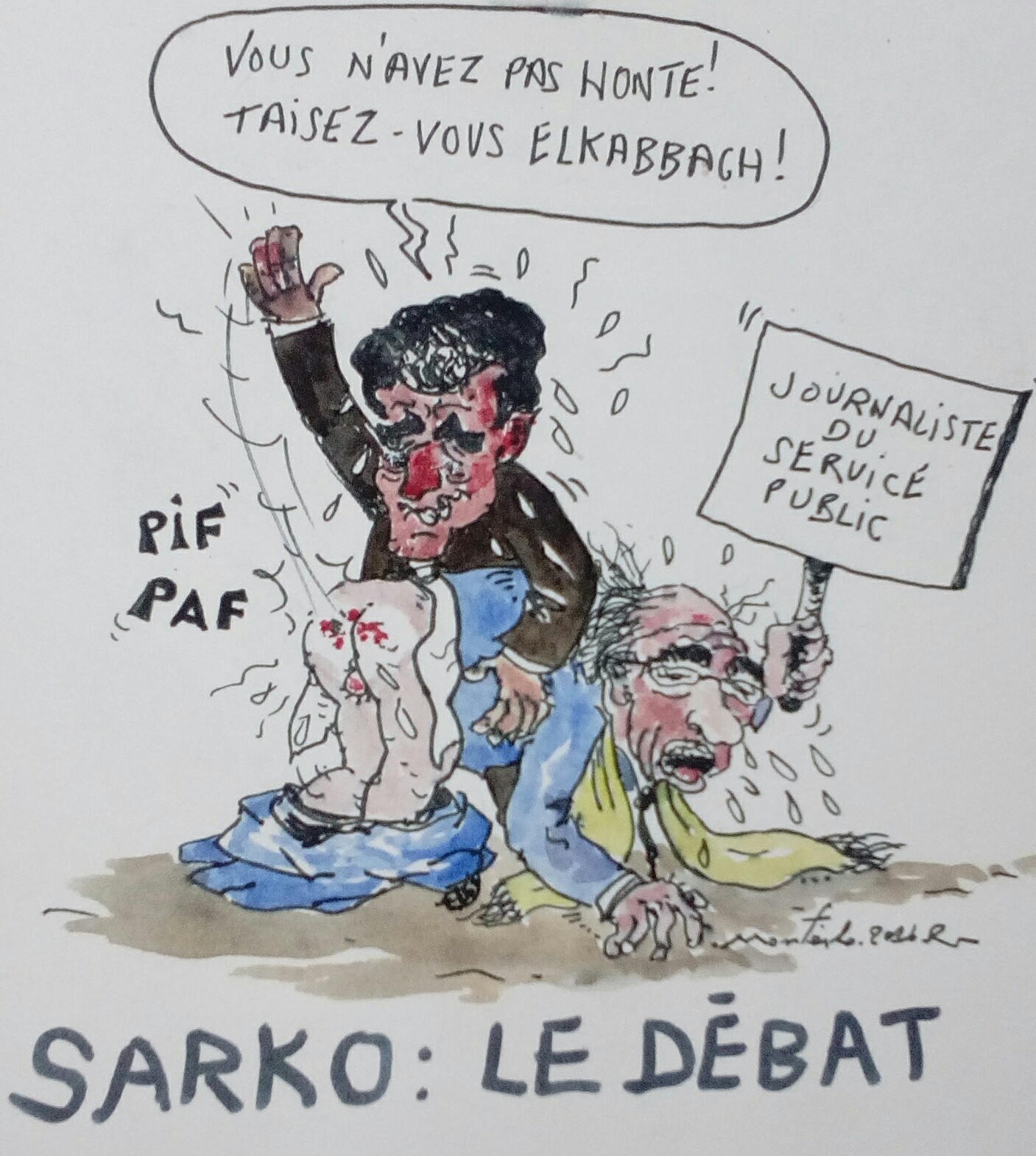 SARKOZY, MARCHAIS, HELKABBACH le même combat d'un autre âge : Taisez vous HELKABBACH!